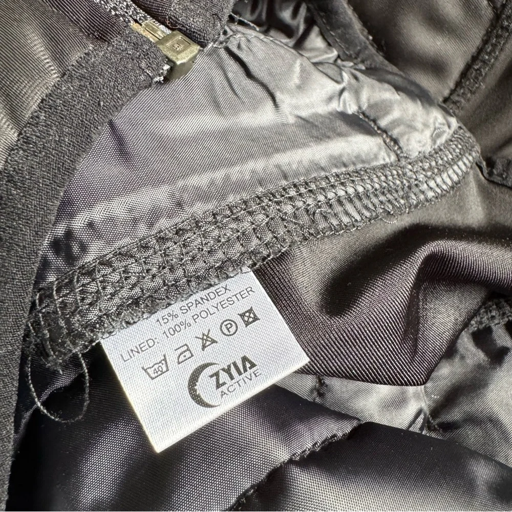 Zyia Shiny Quilted Full Zip Hooded Light-Weight Athletic Jacket